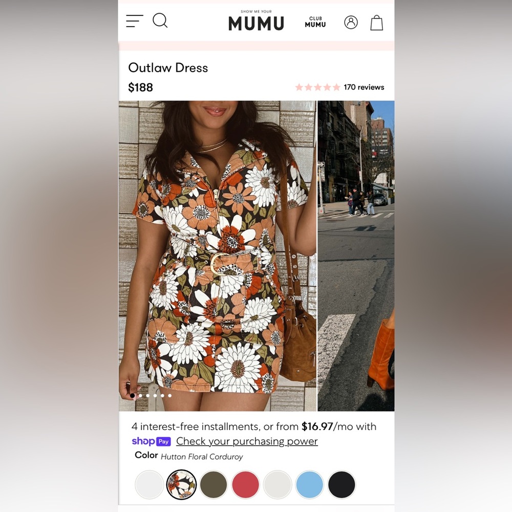 Show Me Your Mumu Outlaw Dress Hutton Floral